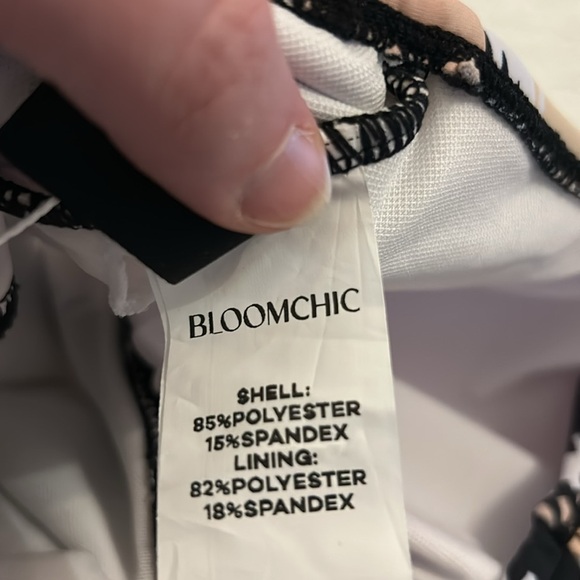 NWTs Bloomchic Stripped Swimsuit, Sz 3XL - Picture 8 of 9